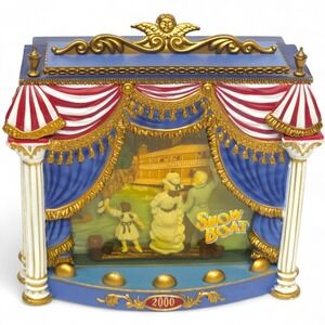Vtg Carlton Cards 2000 SHOW BOAT Musical Theater Stage Diorama Animated Rare